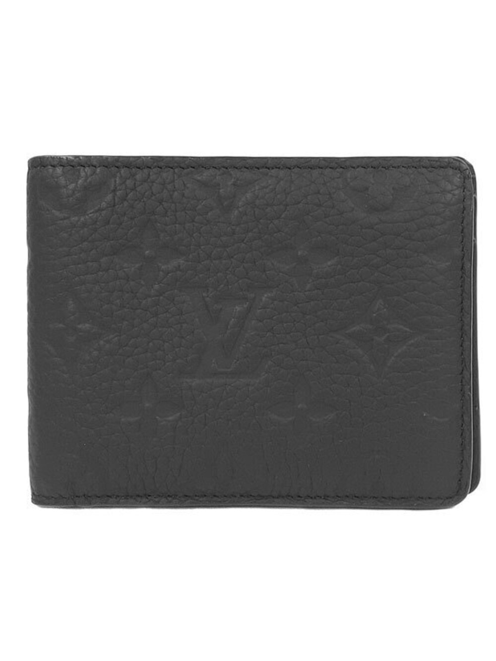 Louis Vuitton Taurillon Monogram Portefeuille Multiple Bi fold Short Wallet